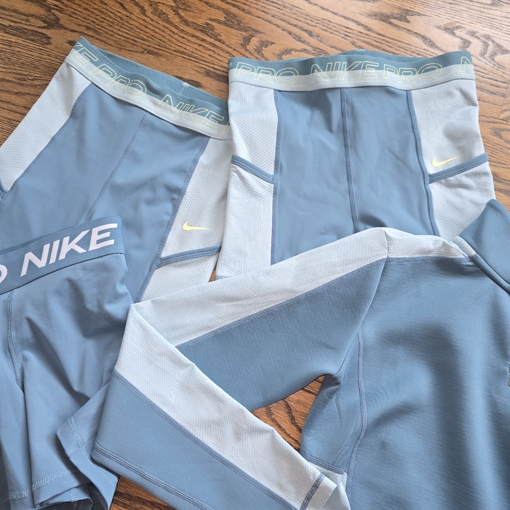 Nike Womens Teal & Yellow Matching Set Size XS - Picture 6 of 6